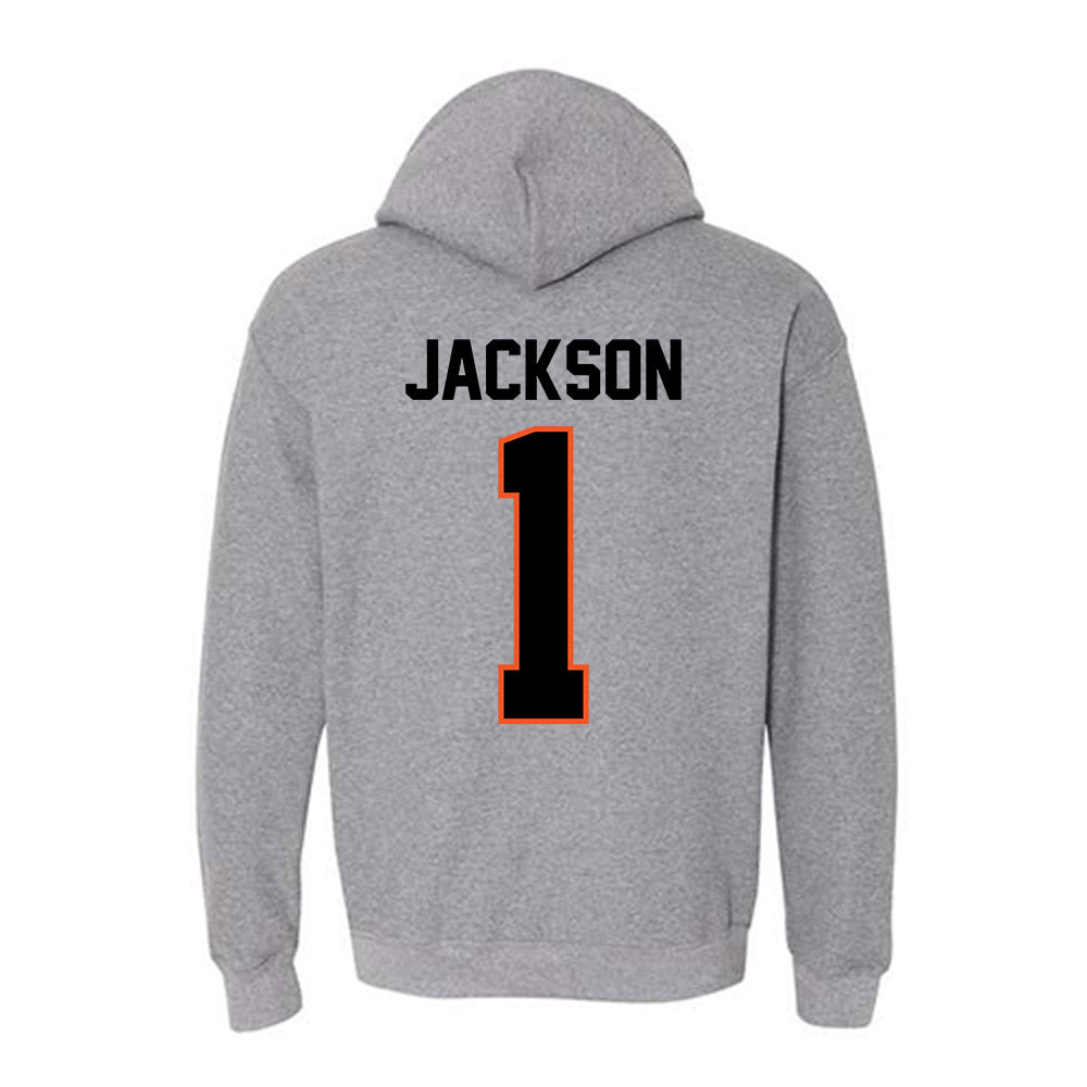Oklahoma State - NCAA Football : Evan Jackson - Classic Shersey Hooded Sweatshirt-1