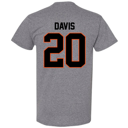 Oklahoma State - NCAA Football : Taurean Davis - Classic Shersey T-Shirt-1