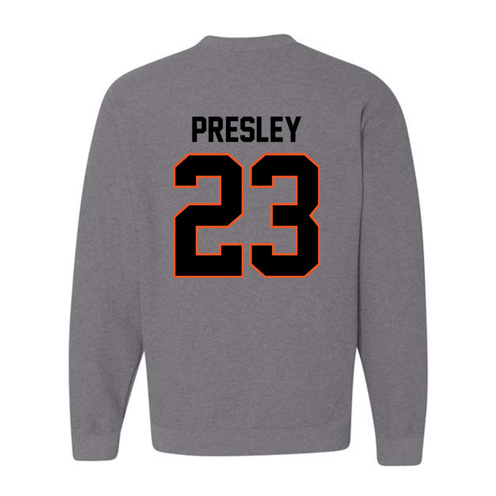 Oklahoma State - NCAA Football : Braeden Presley - Classic Shersey Crewneck Sweatshirt-1