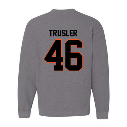 Oklahoma State - NCAA Football : Hunter Trusler - Classic Shersey Crewneck Sweatshirt-1