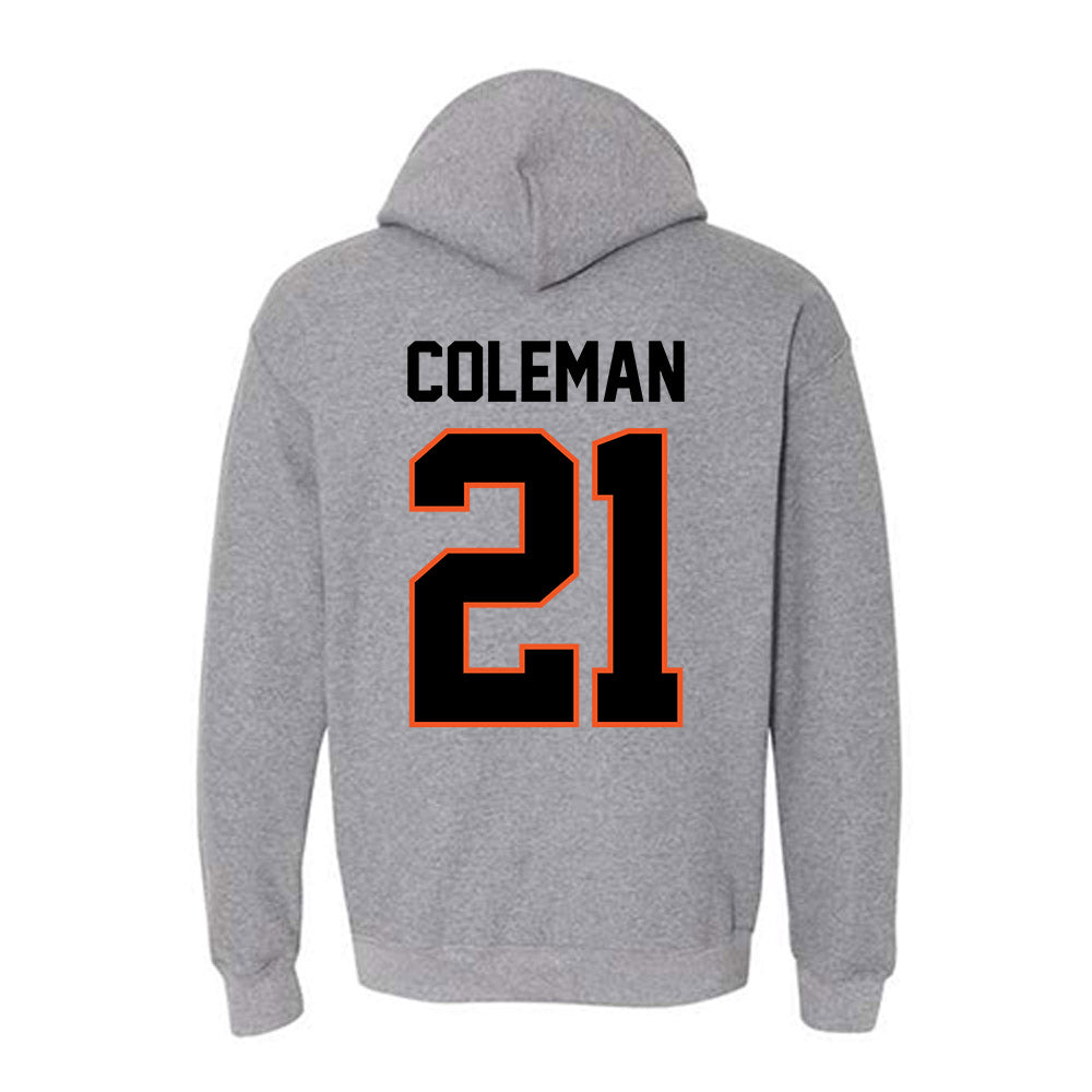 Oklahoma State - NCAA Men's Basketball : Isaiah Coleman - Classic Shersey Hooded Sweatshirt-1