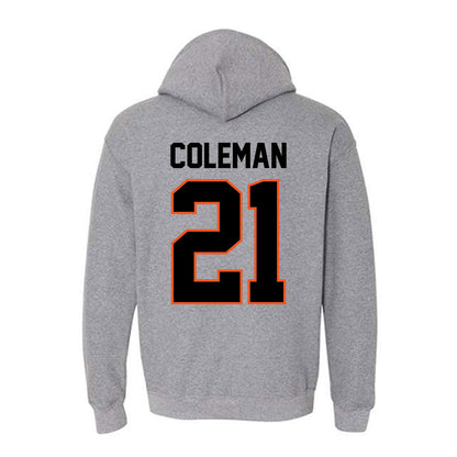 Oklahoma State - NCAA Men's Basketball : Isaiah Coleman - Classic Shersey Hooded Sweatshirt-1