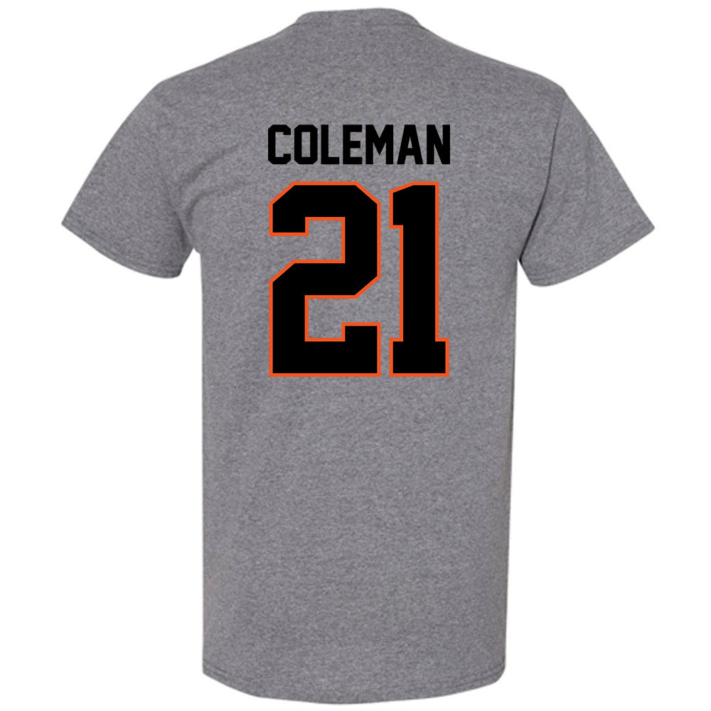 Oklahoma State - NCAA Men's Basketball : Isaiah Coleman - Classic Shersey T-Shirt-1