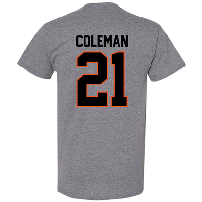 Oklahoma State - NCAA Men's Basketball : Isaiah Coleman - Classic Shersey T-Shirt-1