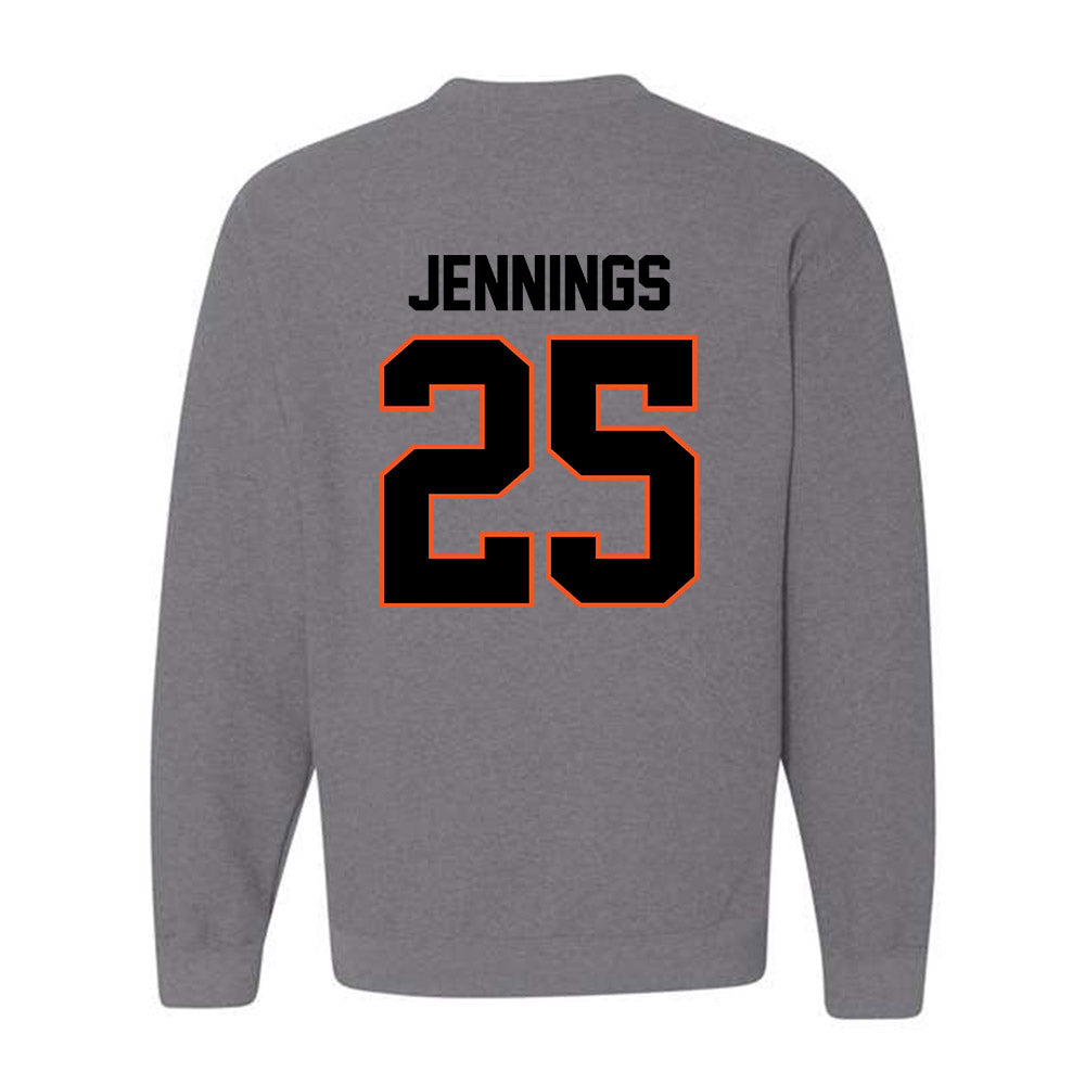 Oklahoma State - NCAA Men's Basketball : Robert Jennings - Classic Shersey Crewneck Sweatshirt-1