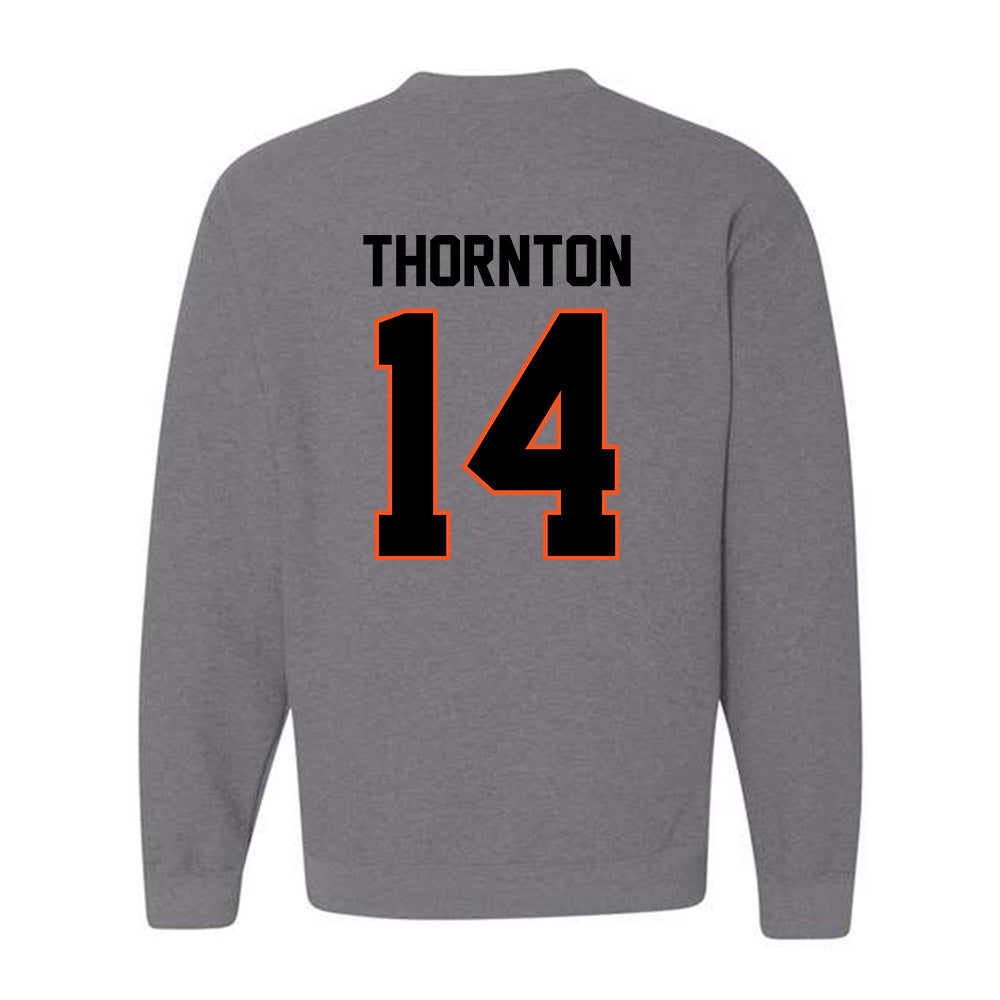 Oklahoma State - NCAA Football : Jabarie Thornton - Classic Shersey Crewneck Sweatshirt-1