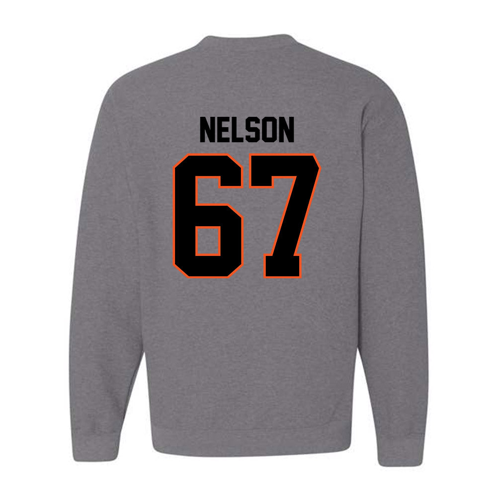 Oklahoma State - NCAA Football : Braydon Nelson - Classic Shersey Crewneck Sweatshirt-1