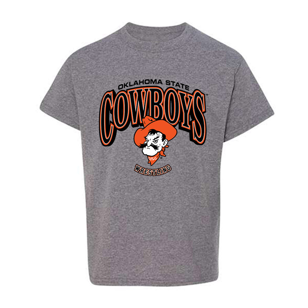Oklahoma State - NCAA Wrestling : Max Bishop - Classic Shersey Youth T-Shirt-0