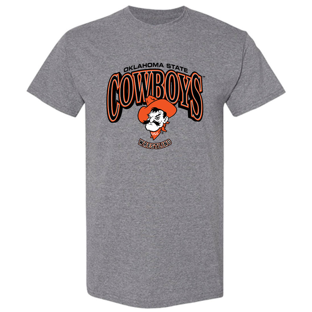 Oklahoma State - NCAA Wrestling : Max Bishop - Classic Shersey T-Shirt-0