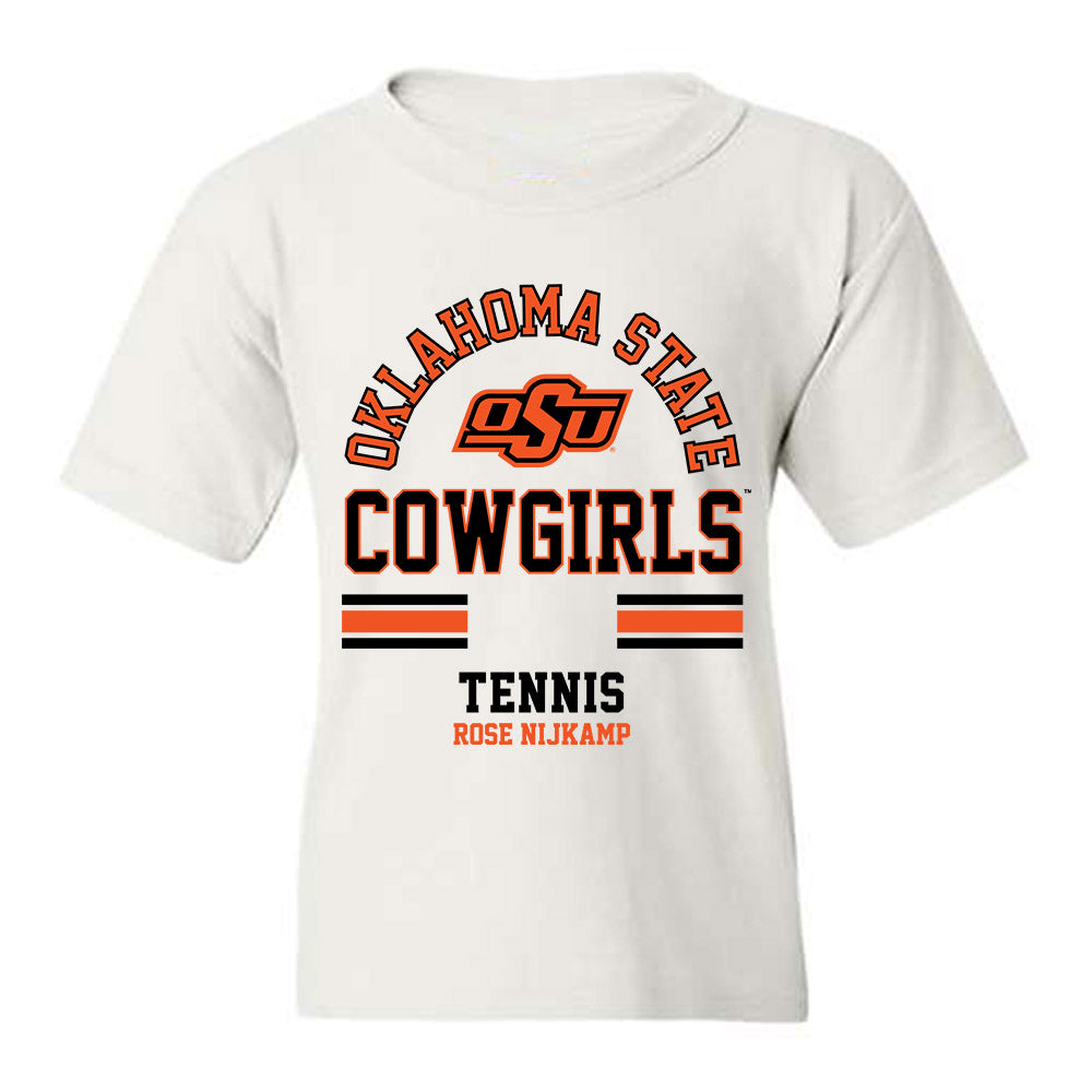 Oklahoma State - NCAA Women's Tennis : Rose Nijkamp - Classic Fashion Shersey Youth T-Shirt-0