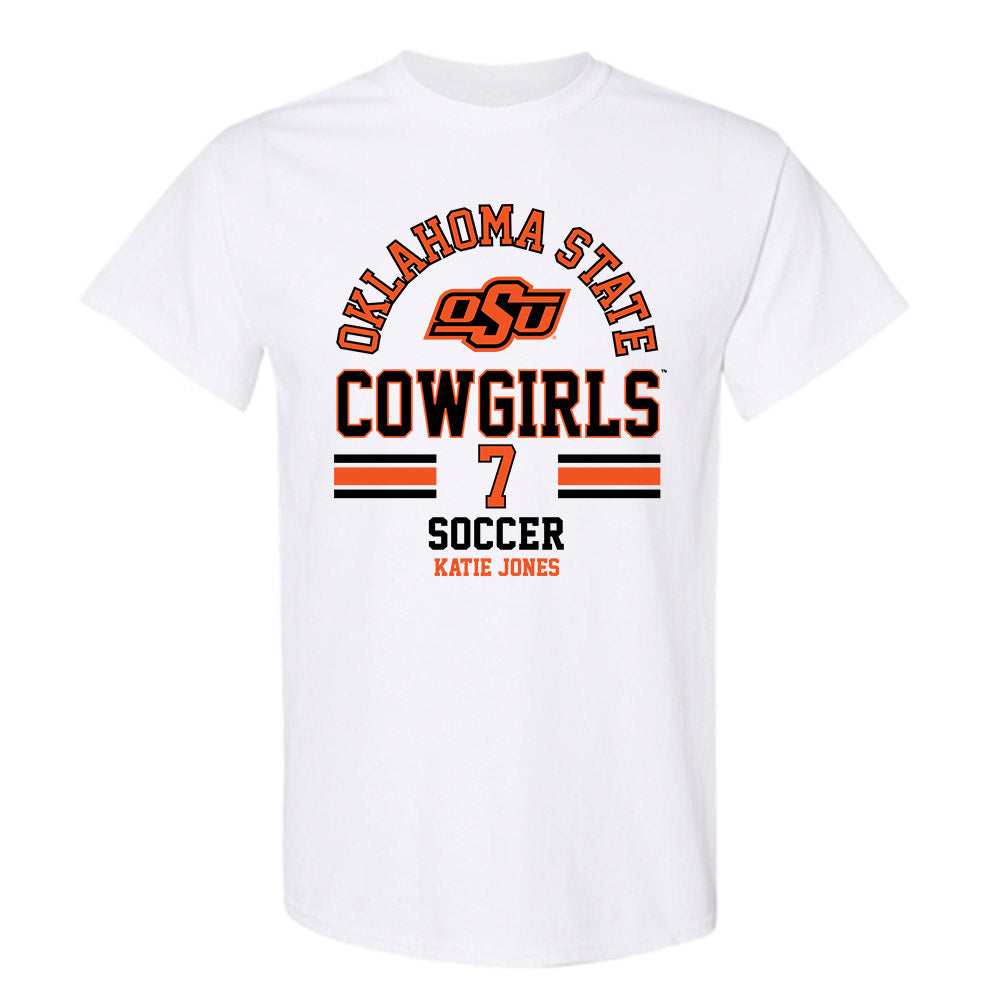 Oklahoma State - NCAA Women's Soccer : Katie Jones - Classic Fashion Shersey T-Shirt-0