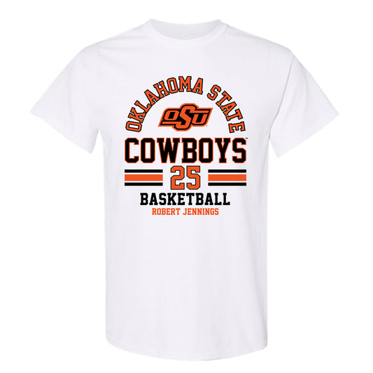 Oklahoma State - NCAA Men's Basketball : Robert Jennings - Classic Fashion Shersey T-Shirt-0