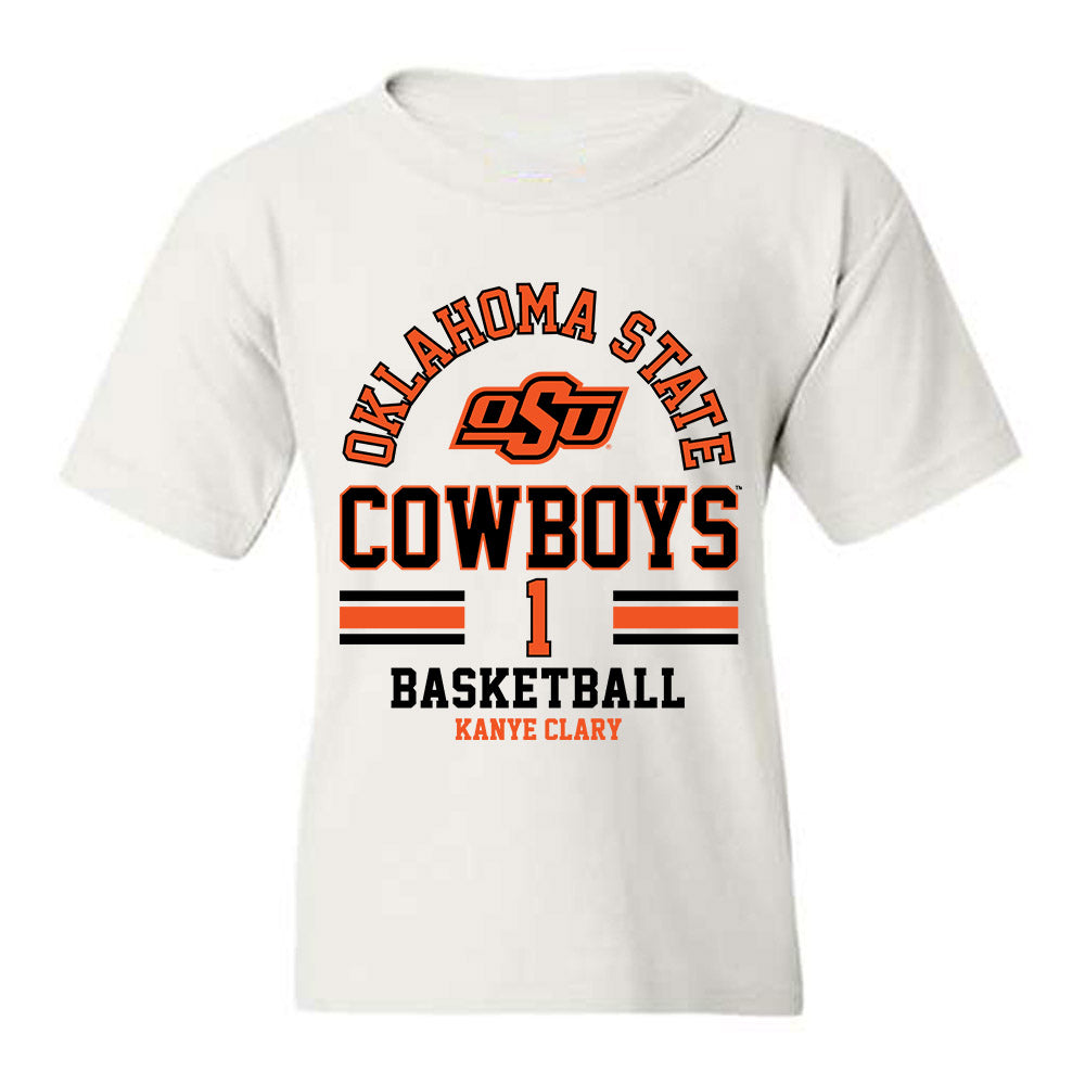 Oklahoma State - NCAA Men's Basketball : Kanye Clary - Classic Fashion Shersey Youth T-Shirt-0