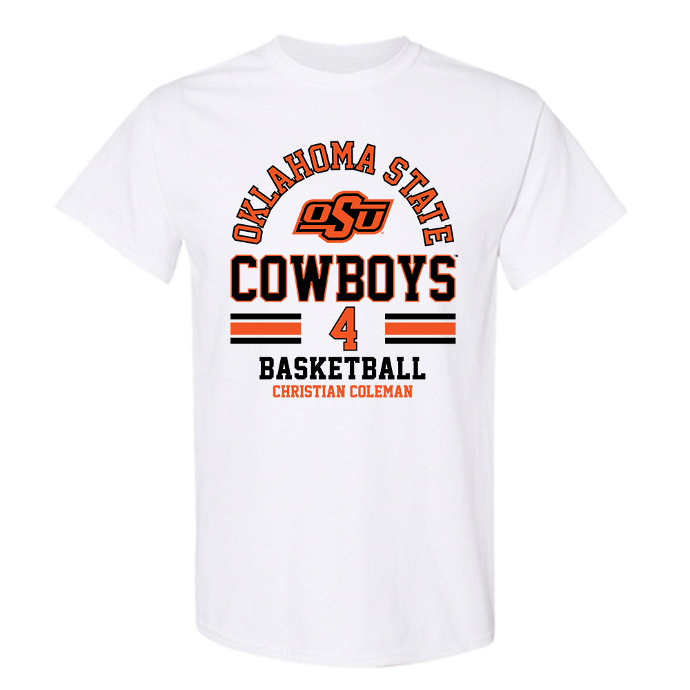 Oklahoma State - NCAA Men's Basketball : Christian Coleman - Classic Fashion Shersey T-Shirt-0
