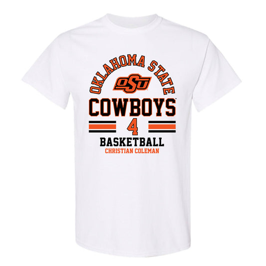 Oklahoma State - NCAA Men's Basketball : Christian Coleman - Classic Fashion Shersey T-Shirt-0
