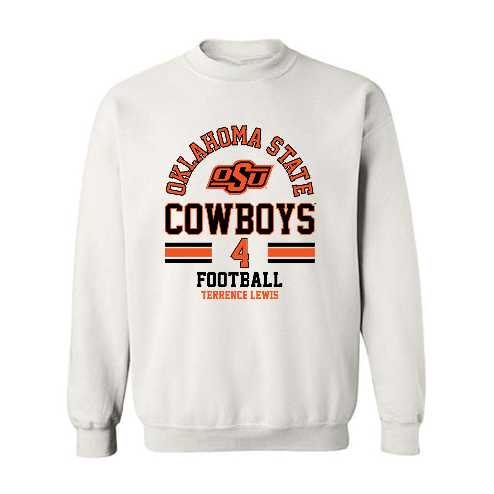 Oklahoma State - NCAA Football : Terrence Lewis - Classic Fashion Shersey Crewneck Sweatshirt-0