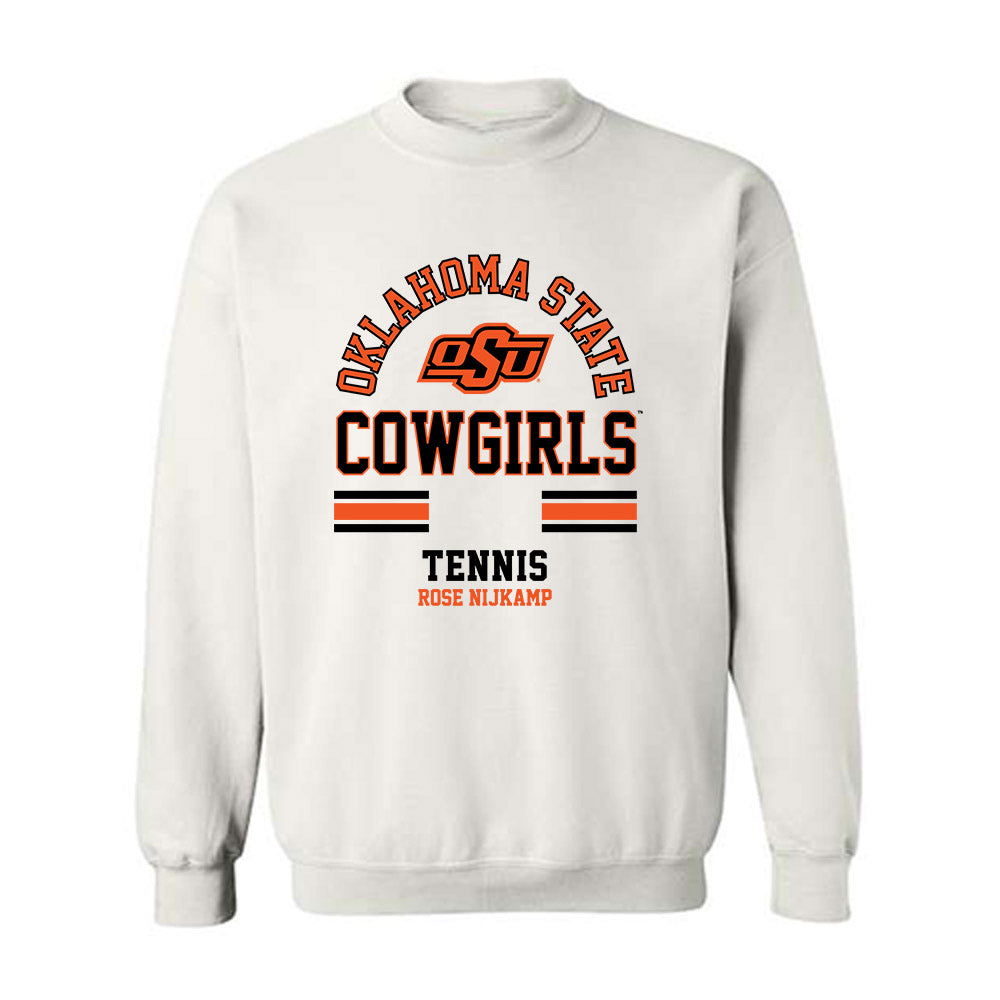 Oklahoma State - NCAA Women's Tennis : Rose Nijkamp - Classic Fashion Shersey Crewneck Sweatshirt-0
