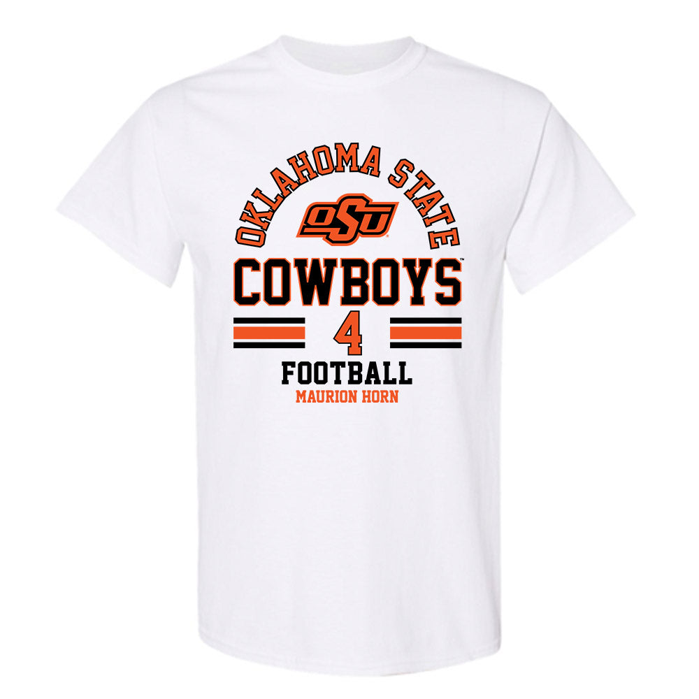 Oklahoma State - NCAA Football : Maurion Horn - Classic Fashion Shersey T-Shirt-0