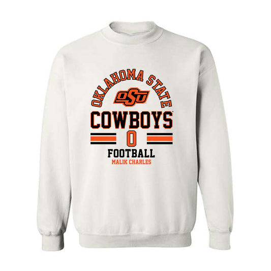 Oklahoma State - NCAA Football : Malik Charles - Classic Fashion Shersey Crewneck Sweatshirt-0
