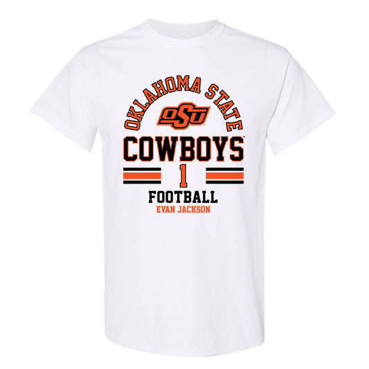 Oklahoma State - NCAA Football : Evan Jackson - Classic Fashion Shersey T-Shirt-0