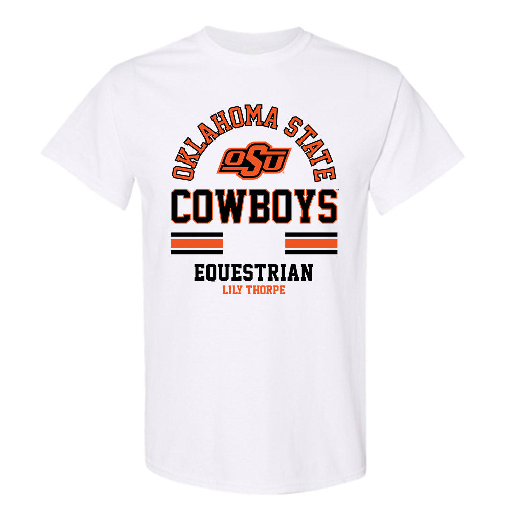 Oklahoma State - NCAA Equestrian : Lily Thorpe - Classic Fashion Shersey T-Shirt-0