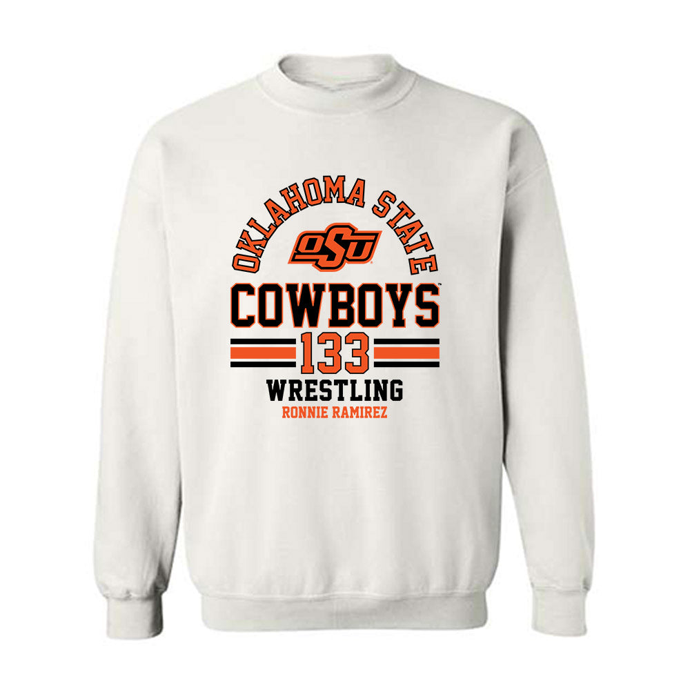 Oklahoma State - NCAA Wrestling : Ronnie Ramirez - Classic Fashion Shersey Crewneck Sweatshirt-0