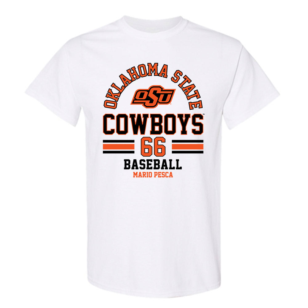 Oklahoma State - NCAA Baseball : Mario Pesca - Classic Fashion Shersey T-Shirt-0