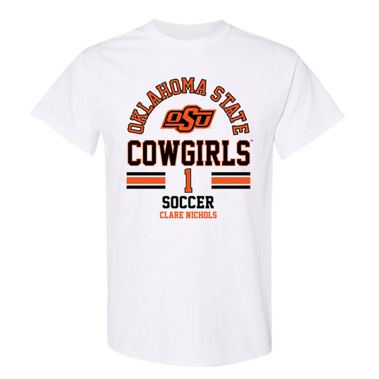 Oklahoma State - NCAA Women's Soccer : Clare Nichols - Classic Fashion Shersey T-Shirt-0