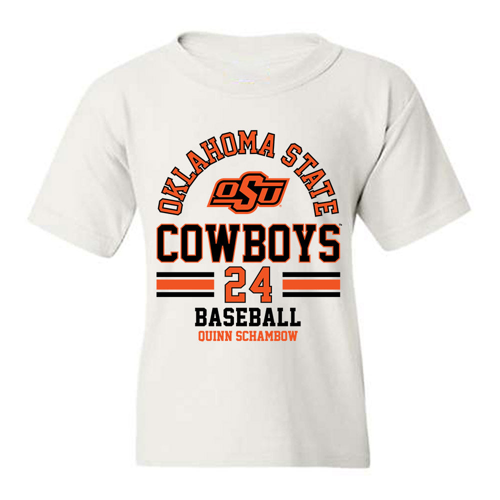 Oklahoma State - NCAA Baseball : Quinn Schambow - Classic Fashion Shersey Youth T-Shirt-0