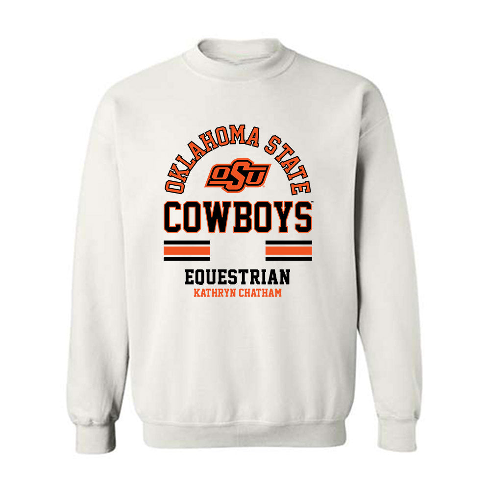 Oklahoma State - NCAA Equestrian : Kathryn Chatham - Classic Fashion Shersey Crewneck Sweatshirt-0