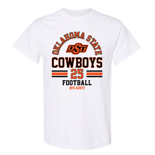 Oklahoma State - NCAA Football : Ayo Adeyi - Classic Fashion Shersey T-Shirt-0