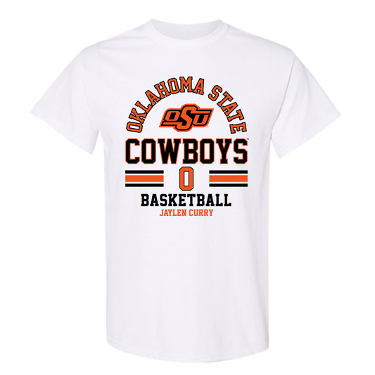 Oklahoma State - NCAA Men's Basketball : Jaylen Curry - Classic Fashion Shersey T-Shirt-0
