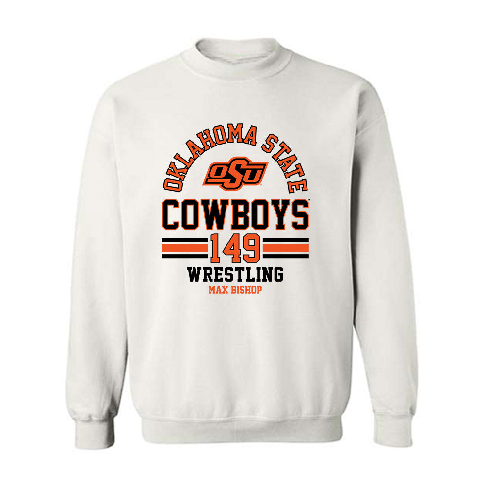 Oklahoma State - NCAA Wrestling : Max Bishop - Classic Fashion Shersey Crewneck Sweatshirt-0
