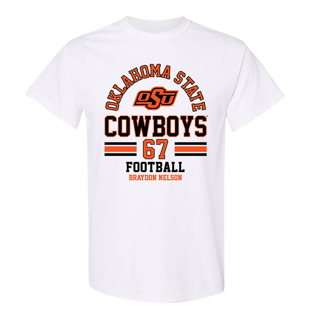 Oklahoma State - NCAA Football : Braydon Nelson - Classic Fashion Shersey T-Shirt-0