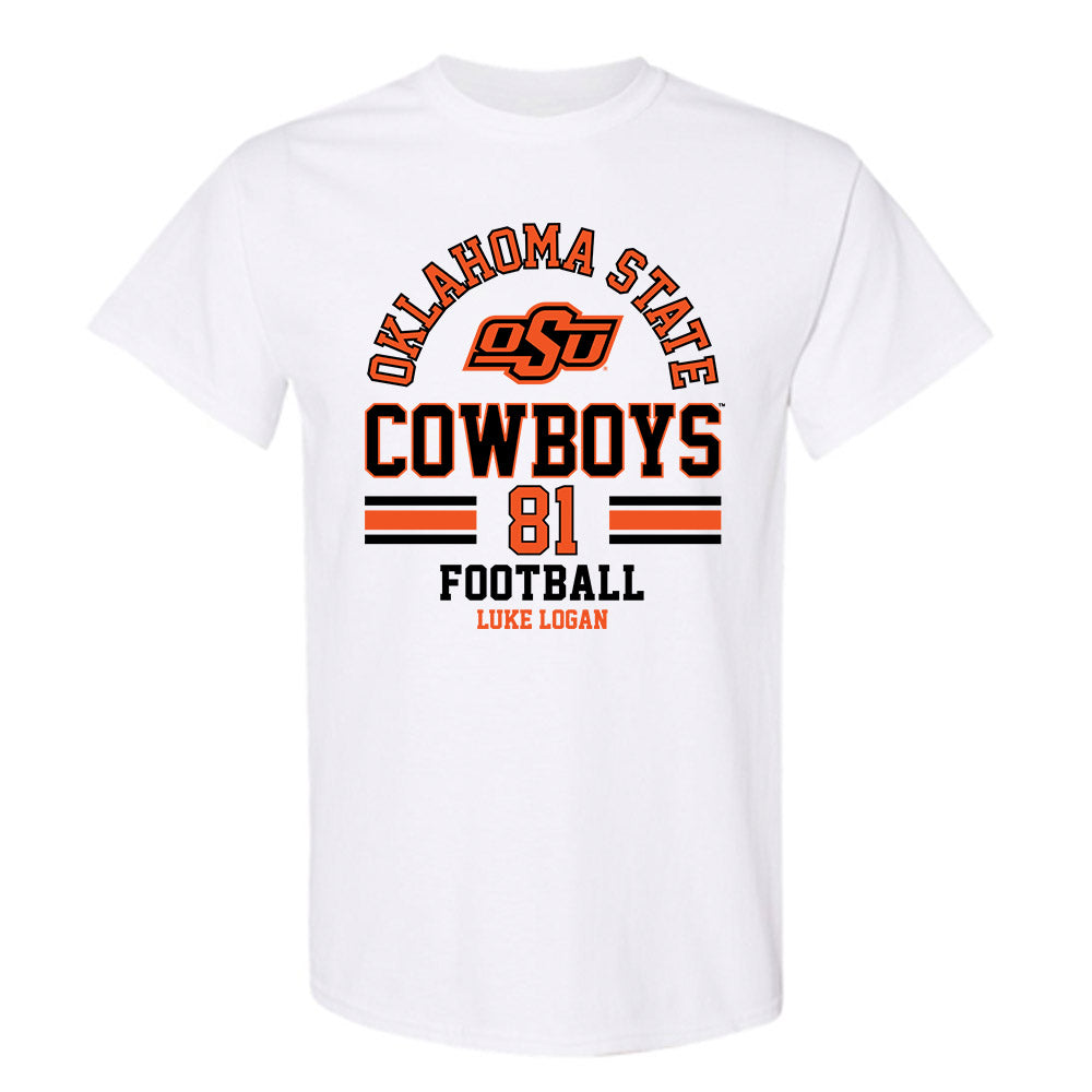 Oklahoma State - NCAA Football : Luke Logan - Classic Fashion Shersey T-Shirt-0