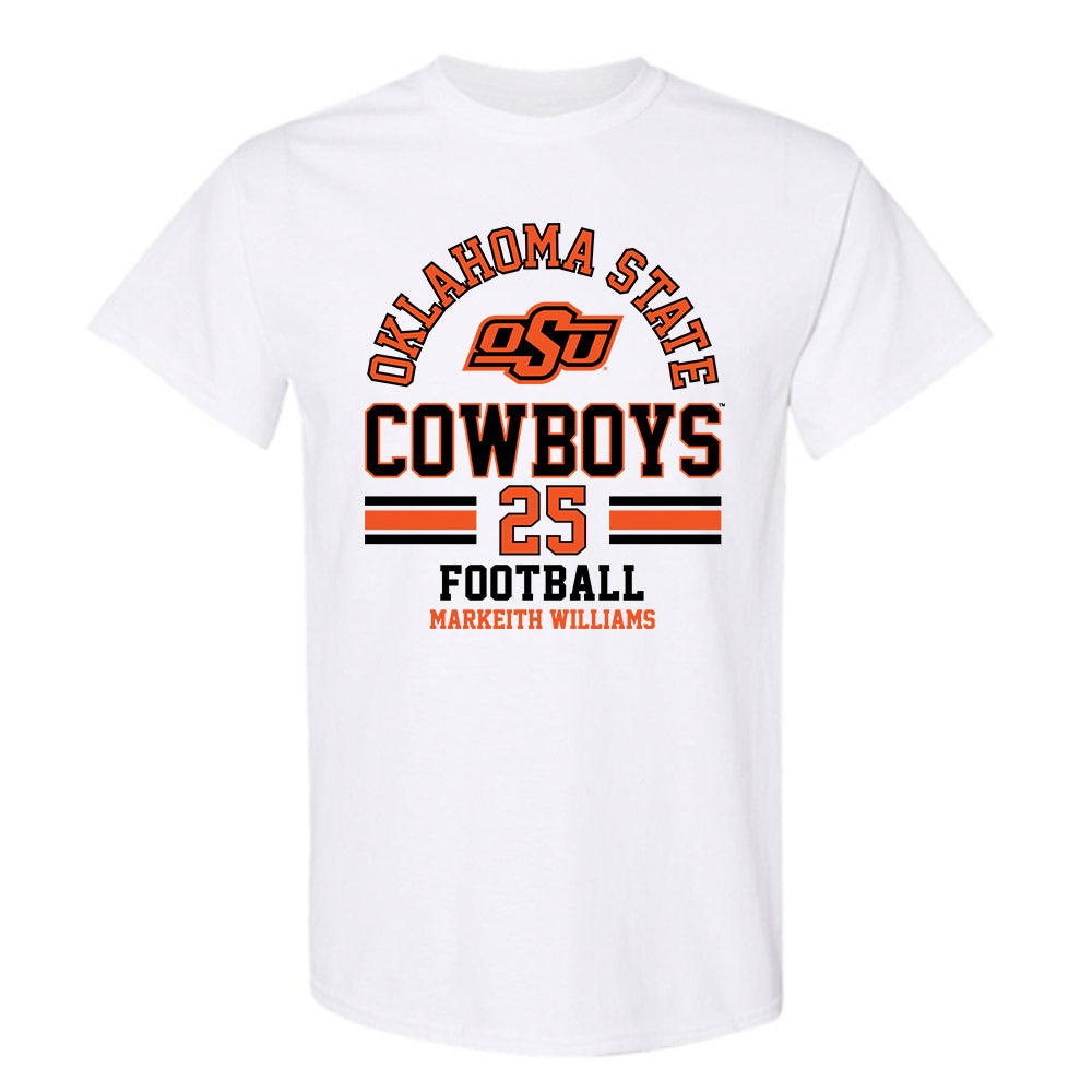Oklahoma State - NCAA Football : Markeith Williams - Classic Fashion Shersey T-Shirt-0