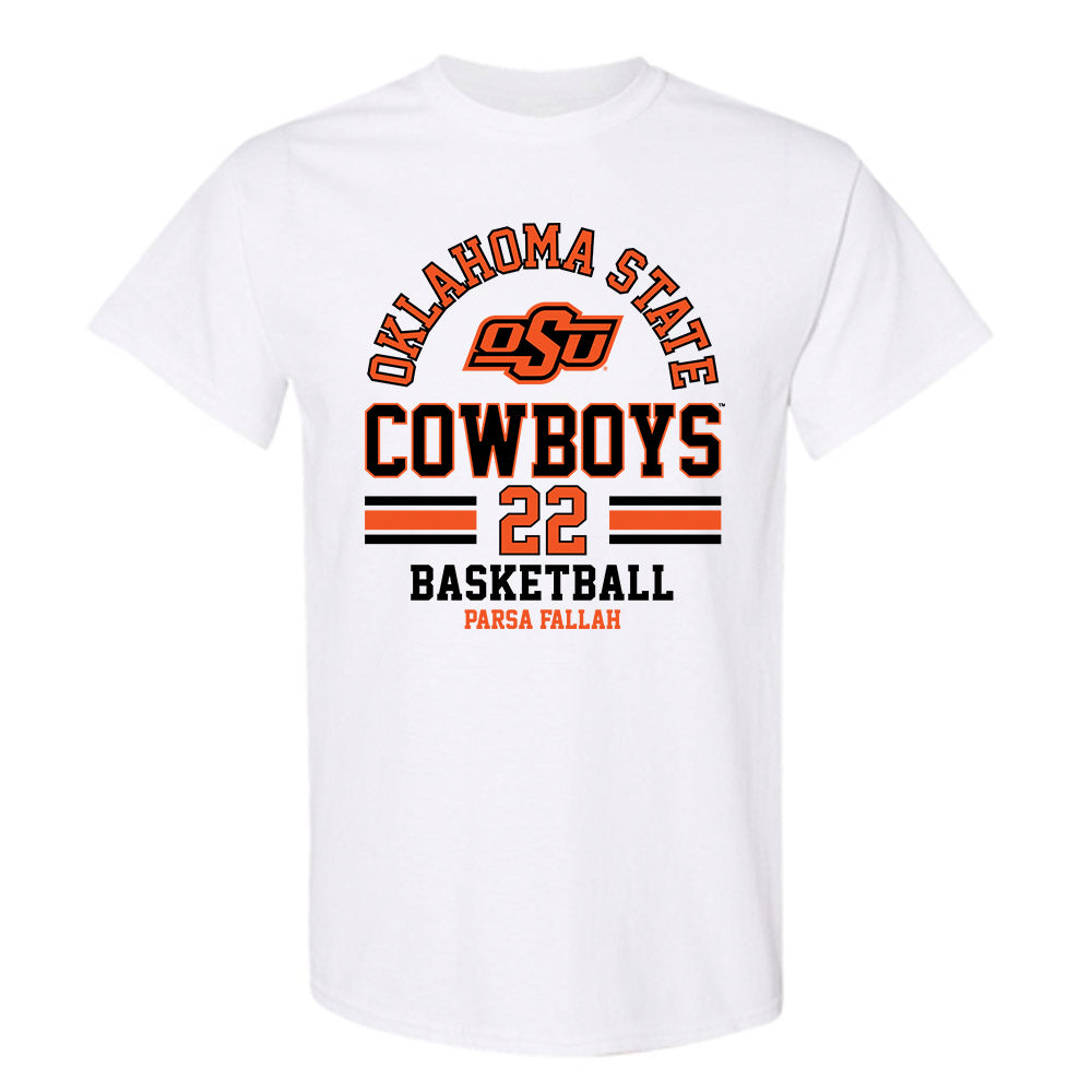 Oklahoma State - NCAA Men's Basketball : Parsa Fallah - Classic Fashion Shersey T-Shirt-0
