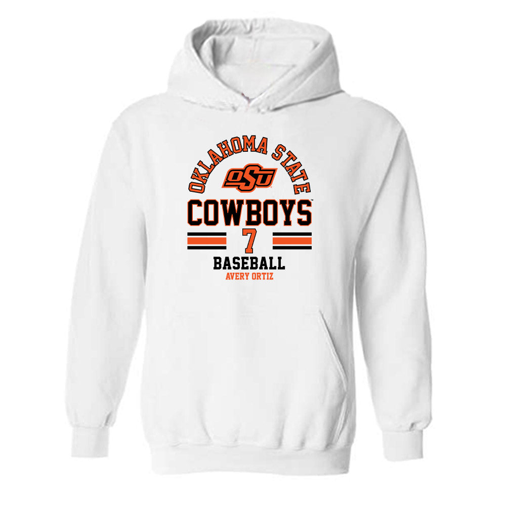 Oklahoma State - NCAA Baseball : Avery Ortiz - Classic Fashion Shersey Hooded Sweatshirt-0