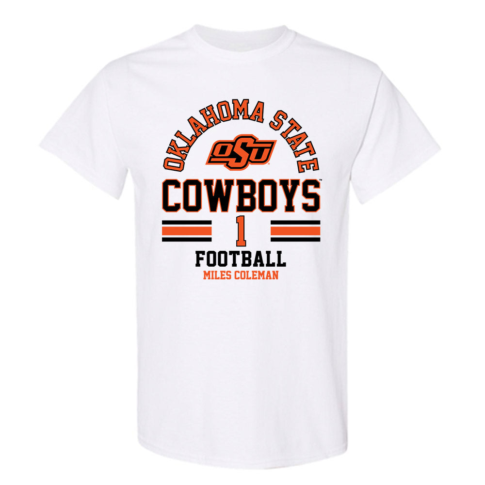 Oklahoma State - NCAA Football : Miles Coleman - Classic Fashion Shersey T-Shirt-0