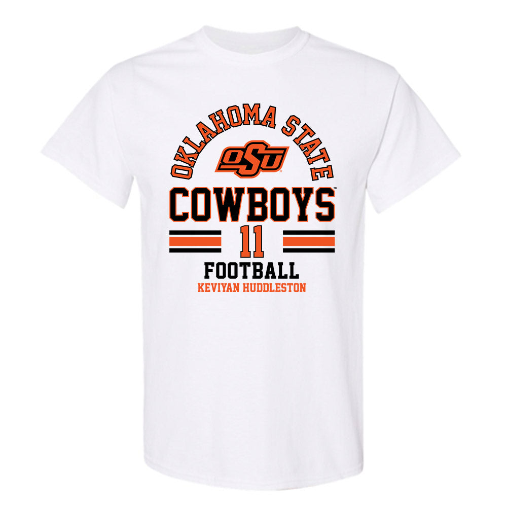 Oklahoma State - NCAA Football : Keviyan Huddleston - Classic Fashion Shersey T-Shirt-0