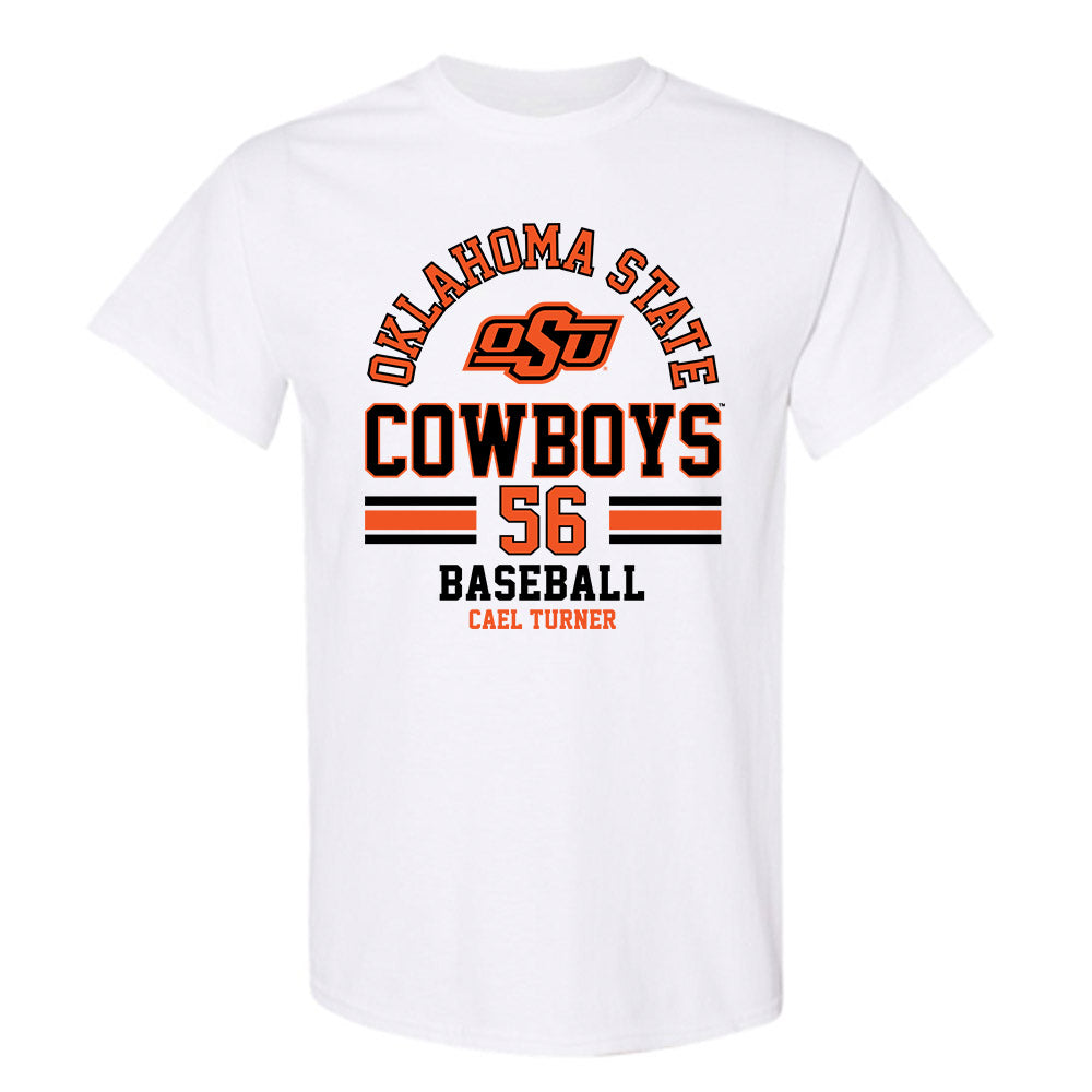Oklahoma State - NCAA Baseball : Cael Turner - Classic Fashion Shersey T-Shirt-0