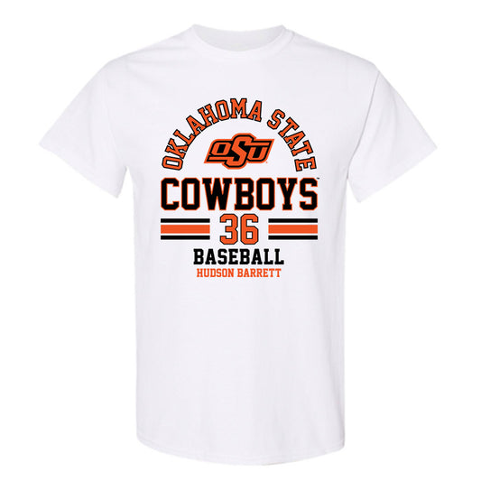 Oklahoma State - NCAA Baseball : Hudson Barrett - Classic Fashion Shersey T-Shirt-0