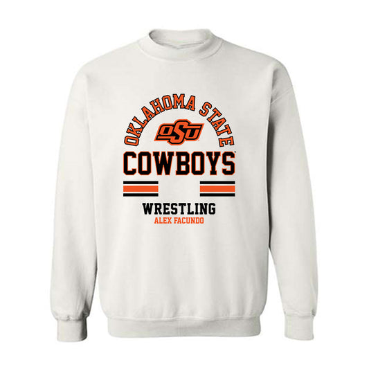 Oklahoma State - NCAA Wrestling : Alex Facundo - Classic Fashion Shersey Crewneck Sweatshirt-0