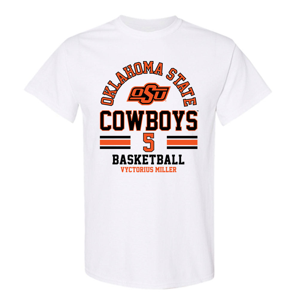 Oklahoma State - NCAA Men's Basketball : Vyctorius Miller - Classic Fashion Shersey T-Shirt-0