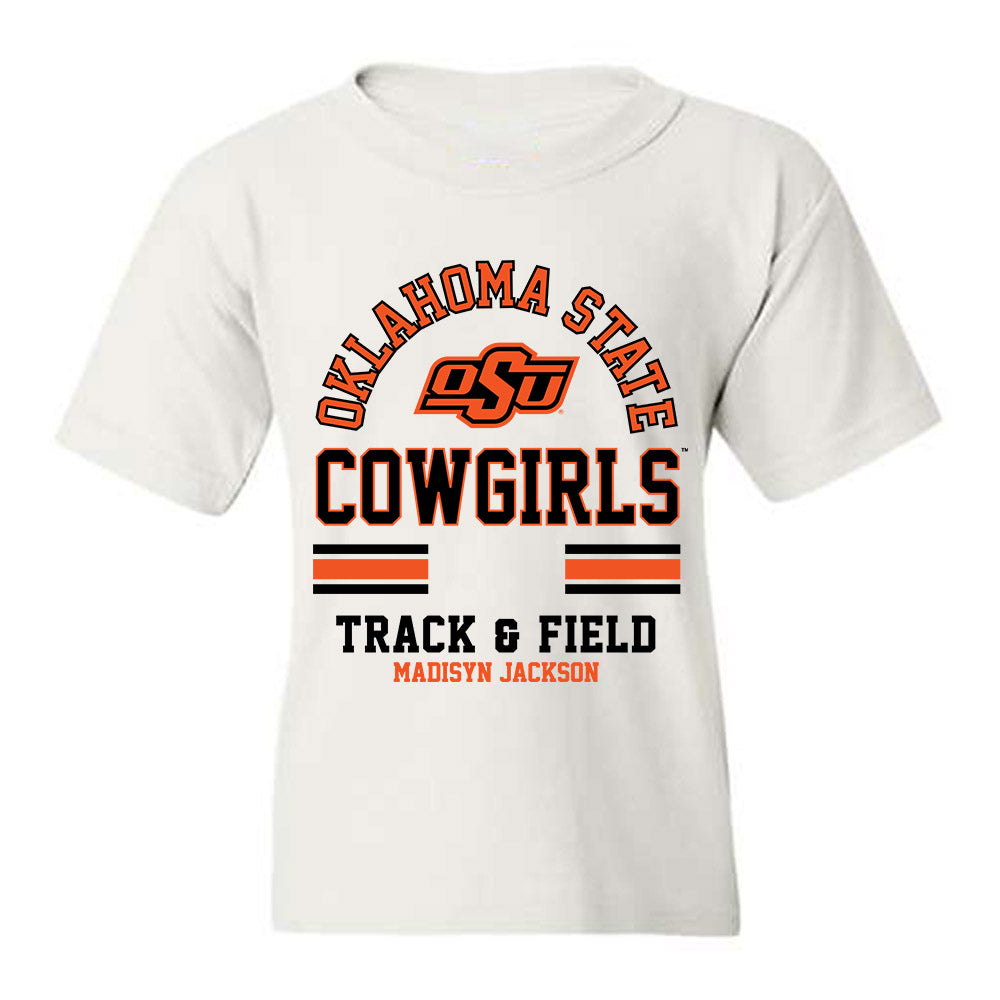Oklahoma State - NCAA Women's Track & Field : Madisyn Jackson - Classic Fashion Shersey Youth T-Shirt-0