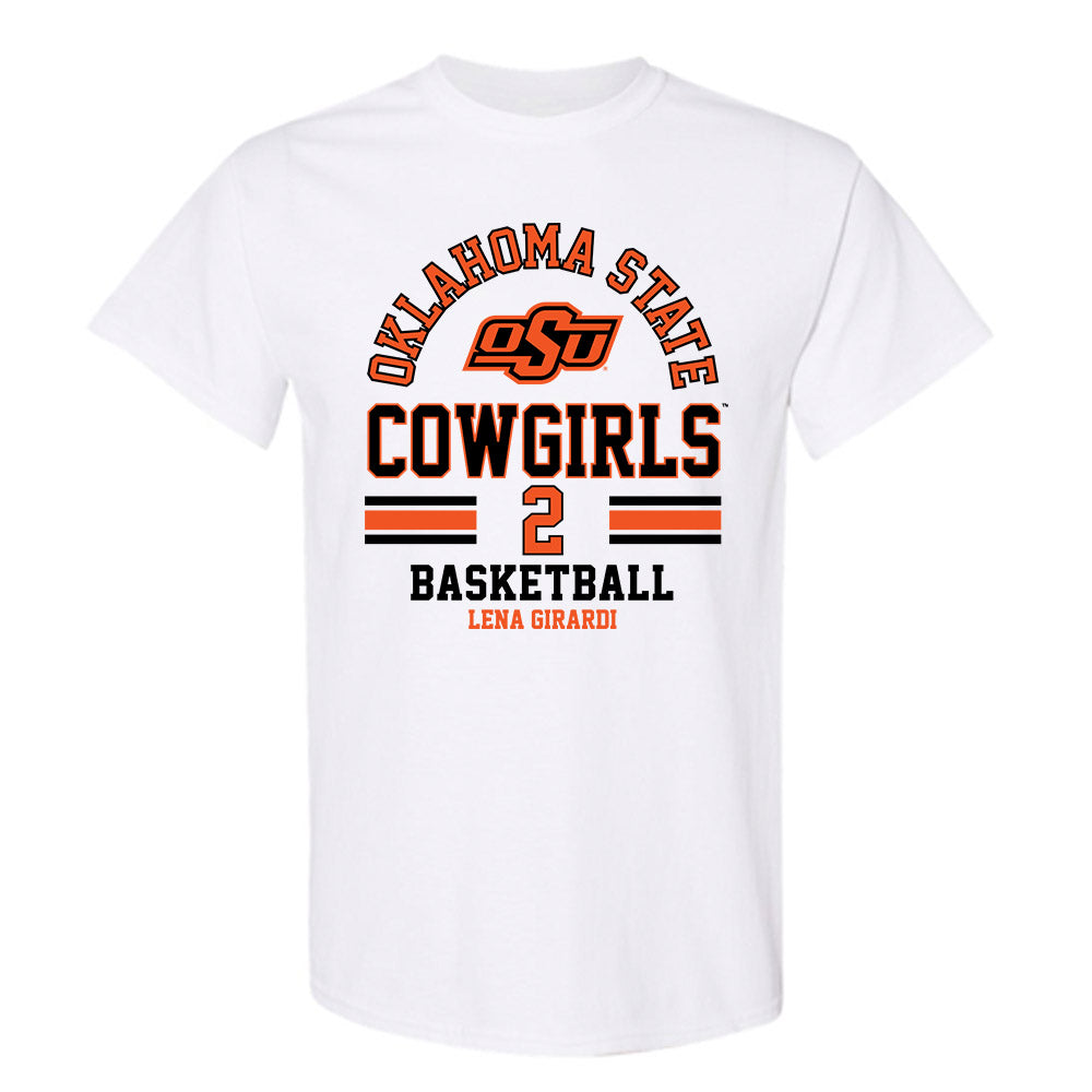 Oklahoma State - NCAA Women's Basketball : Lena Girardi - Classic Fashion Shersey T-Shirt-0