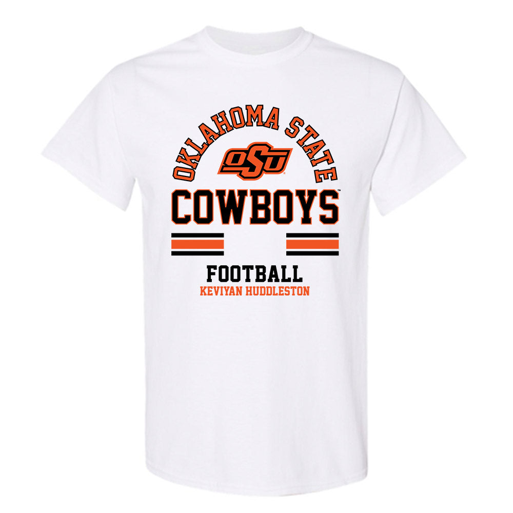Oklahoma State - NCAA Football : Keviyan Huddleston - Classic Fashion Shersey T-Shirt-0