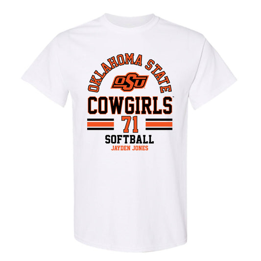 Oklahoma State - NCAA Softball : Jayden Jones - Classic Fashion Shersey T-Shirt-0