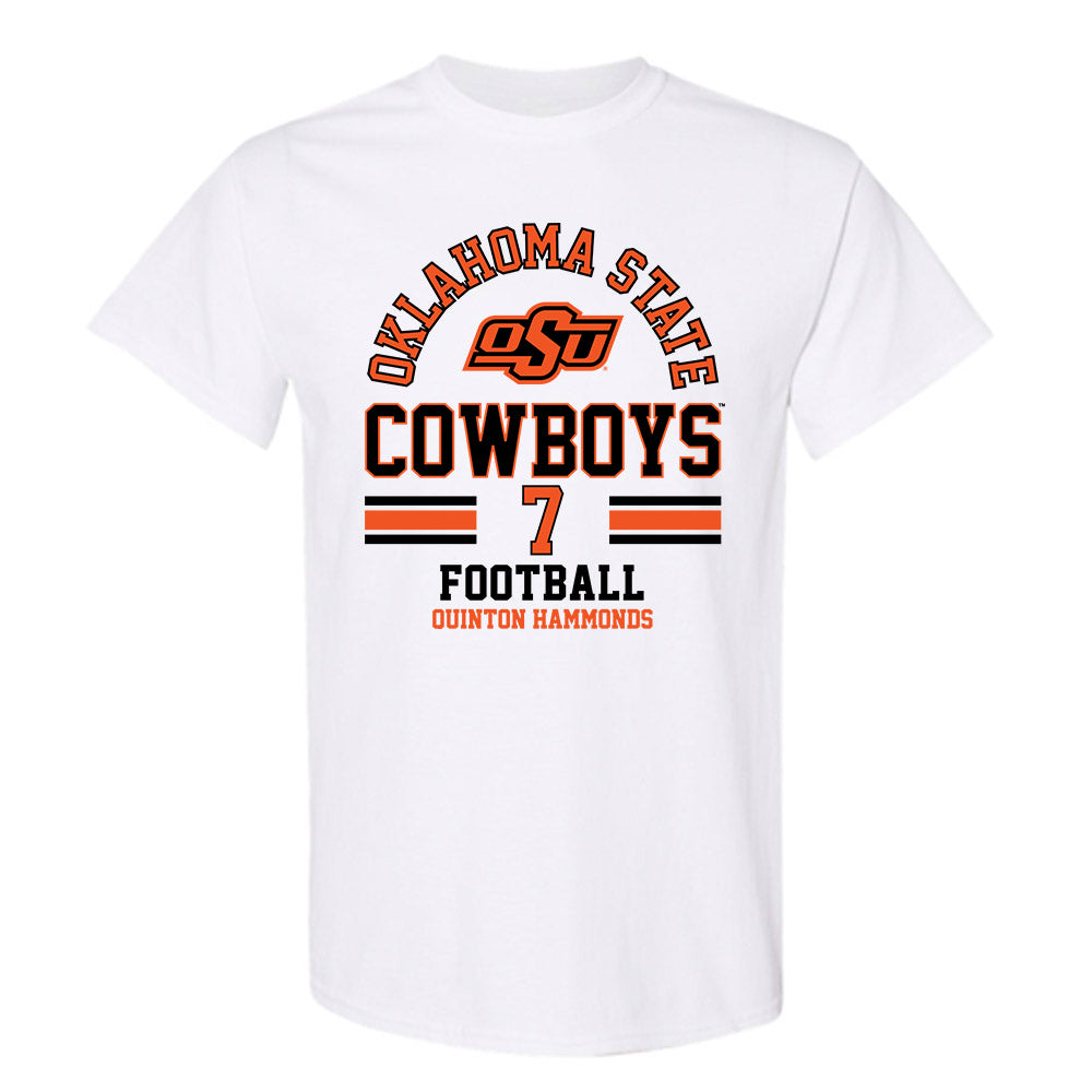 Oklahoma State - NCAA Football : Quinton Hammonds - Classic Fashion Shersey T-Shirt-0
