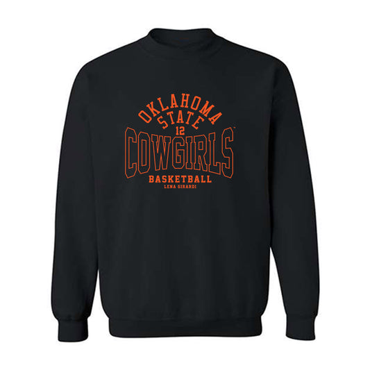 Oklahoma State - NCAA Women's Basketball : Lena Girardi - Classic Fashion Shersey Crewneck Sweatshirt-0